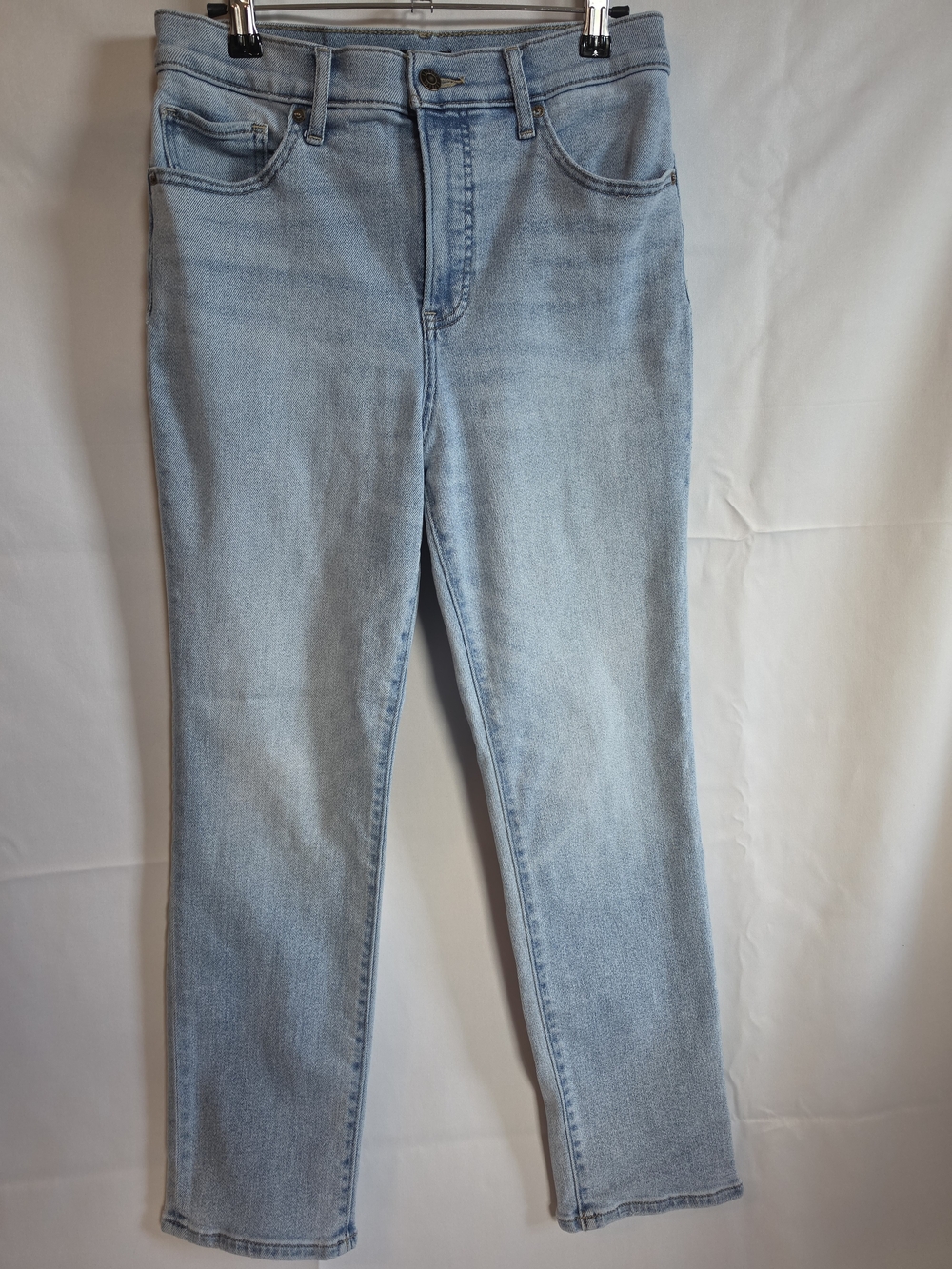 Express Light Blue Straight-Leg Jeans